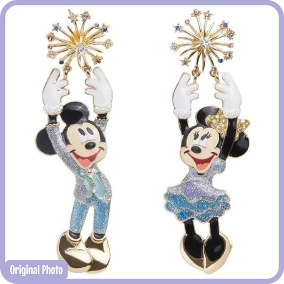 BaubleBar Jewelry - 2021 Walt Disney World Parks 50th Anniversary Mickey & Minnie BaubleBar Earrings